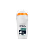 مام رول ضد تعریق مردانه 48 ساعته لورال سفید مدل L’Oréal Men Expert Shirt Protect حجم 50 میل